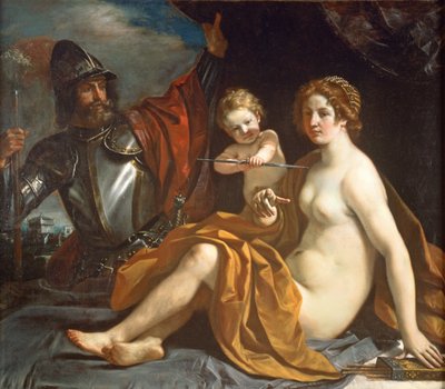 Venus, Mars and Cupid by Giovanni Francesco Barbieri